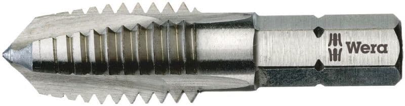 WERA - Gewindebohrer, 844 Einschnittgewindebohrer-Bits, 3 x 33 mm