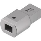 WERA - 7779/2 Einsteckadapter, 14x18 x 52 mm
