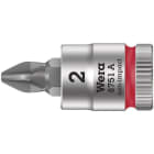 WERA - Zyklop Bit-Nuss mit 1/4-Antrieb, 8751 A PH 2 x 28 mm