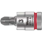 WERA - Zyklop Bit-Nuss mit 1/4-Antrieb, 8751 A PH 3 x 28 mm