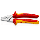 KNIPEX - VDE-Kabelschere (Stufenschneide) 2-K, verchromt, 160 mm