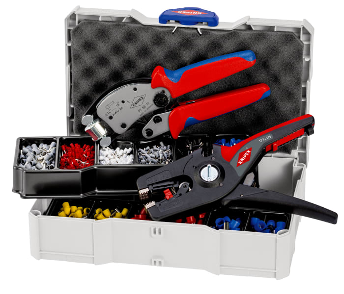 KNIPEX - Crimp-Sortiment 975318/1252195 mit isolierten Aderendhülsen