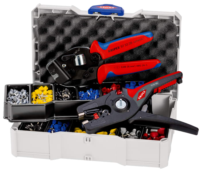KNIPEX - Crimp-Sortiment 975309/1252195 mit isolierten Aderendhülsen