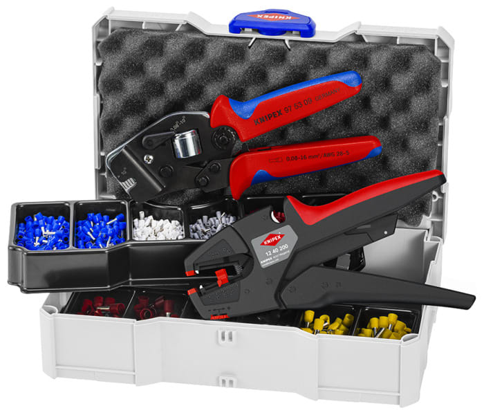 KNIPEX - Crimp-Sortiment 975309/1240200 mit isolierten Aderendhülsen