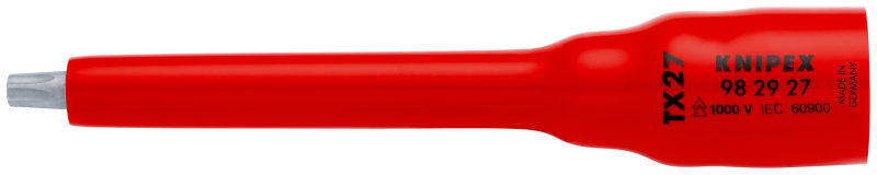 KNIPEX - Steckschlüsseleinsatz 3/8, VDE-isoliert, für TX27
