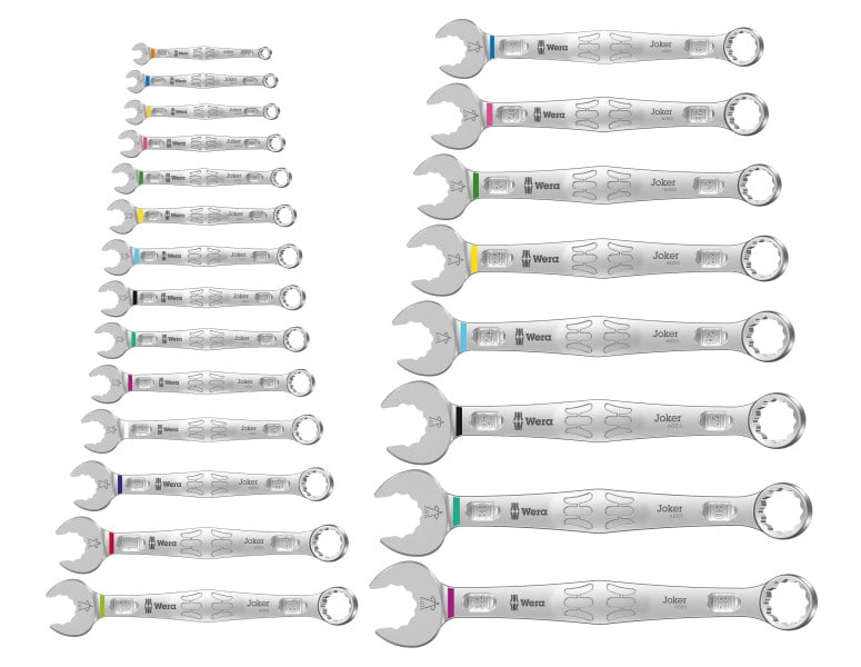 WERA - 6003 Joker 22 Set 1 Ringmaulschlüssel-Satz