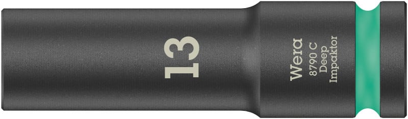 WERA - 8790 C Impaktor Deep Steckschlüsseleinsatz mit 1/2''-Antrieb, 13 x 83 mm