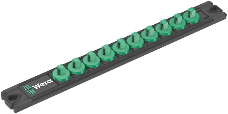 WERA - 9600 Nuss-Magnetleiste, 1/4'', unbestückt, 30 x 270 mm