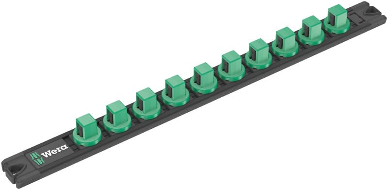 WERA - 9602 Nuss-Magnetleiste, 1/2'', unbestückt, 30 x 370 mm