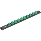 WERA - 9602 Nuss-Magnetleiste, 1/2'', unbestückt, 30 x 370 mm