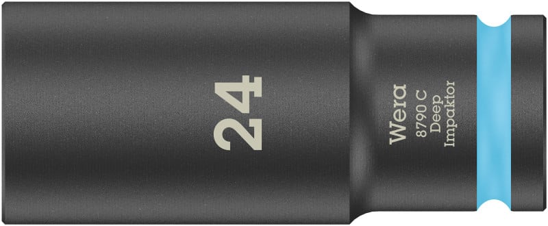 WERA - 8790 C Impaktor Deep Steckschlüsseleinsatz mit 1/2''-Antrieb, 24 x 83 mm