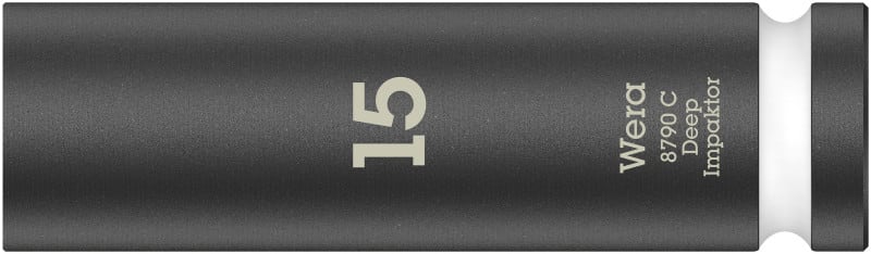 WERA - 8790 C Impaktor Deep Steckschlüsseleinsatz mit 1/2''-Antrieb, 15 x 83 mm
