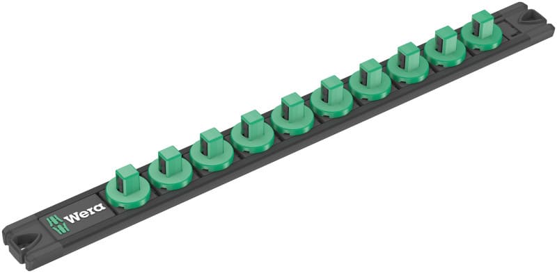 WERA - 9601 Nuss-Magnetleiste, 3/8'', unbestückt, 30 x 340 mm