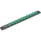 WERA - 9601 Nuss-Magnetleiste, 3/8'', unbestückt, 30 x 340 mm