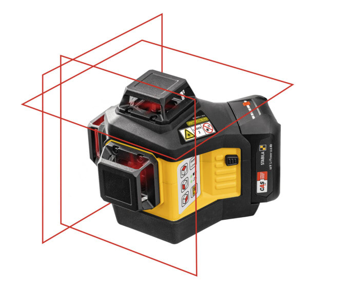 STABILA - Multilinien-Laser LAX 600, 12-V-System, 7-teiliges Set, Akku u. Ladegerät (EU)