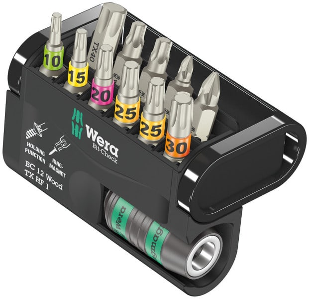 WERA - Bit-Check 12 Wood TX HF 1 12-teilig