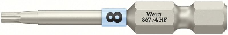 WERA - 867/4 TORX® HF Bits mit Haltefunktion TX 8 x 50 mm