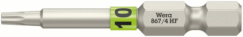 WERA - 867/4 TORX® HF Bits mit Haltefunktion TX 10 x 50 mm