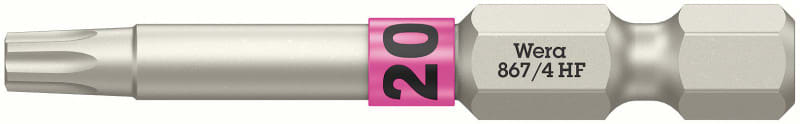 WERA - 867/4 TORX® HF Bits mit Haltefunktion TX 20 x 50 mm