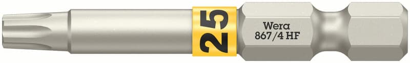 WERA - 867/4 TORX® HF Bits mit Haltefunktion TX 25 x 50 mm