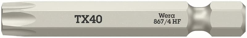 WERA - 867/4 TORX® HF Bits mit Haltefunktion TX 40 x 50 mm