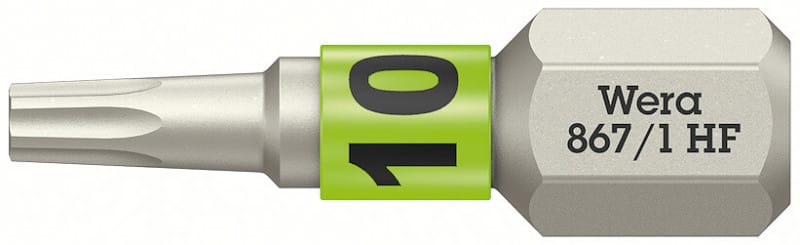 WERA - 867/1 TORX® HF Bits mit Haltefunktion TX 10 x 25 mm