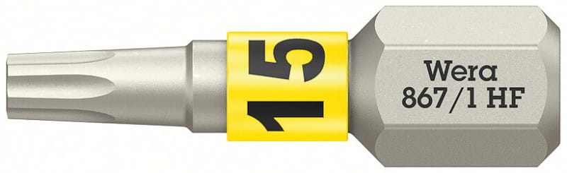 WERA - 867/1 TORX® HF Bits mit Haltefunktion TX 15 x 25 mm