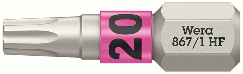 WERA - 867/1 TORX® HF Bits mit Haltefunktion TX 20 x 25 mm