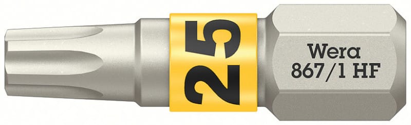 WERA - 867/1 TORX® HF Bits mit Haltefunktion TX 25 x 25 mm