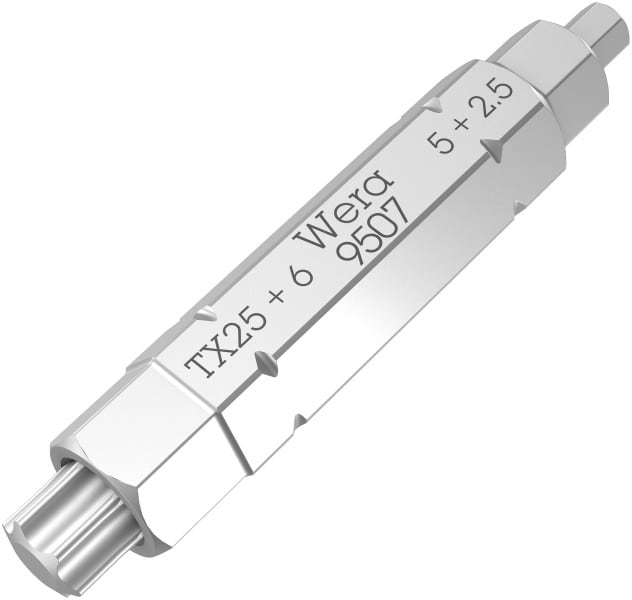 WERA - 9507 SB 4-in-1 Bit 2 25, 5, 6 x TX 25 x 37 mm