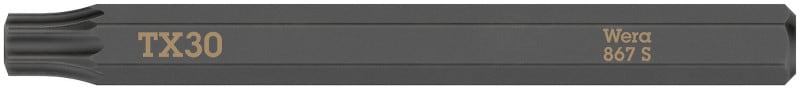 WERA - 867 S TORX Bits für Schlagschraubendreher, TX 30 x 70 mm