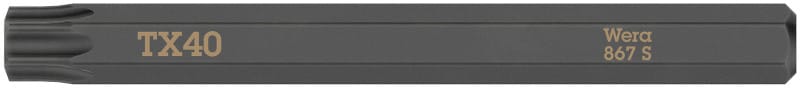 WERA - 867 S TORX Bits für Schlagschraubendreher, TX 40 x 70 mm