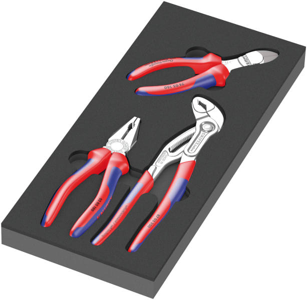WERA - 9780 Schaumstoffeinlage KNIPEX Zangen Set 1, 3-teilig