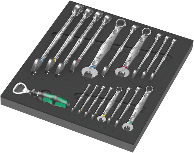 WERA - 9731 Schaumstoffeinlage 6003 Joker Set 1, 19-teilig