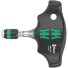 WERA - 416 RA Quergriff-Bits-Handhalter Ratschfunkt. und Rapidaptor Schnellwechselmutter 1/4'' x 45 mm