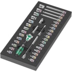 WERA - 9720 Schaumstoffeinlage 8000 A Zyklop Knarre 1/4'' Set 1, 37-teilig