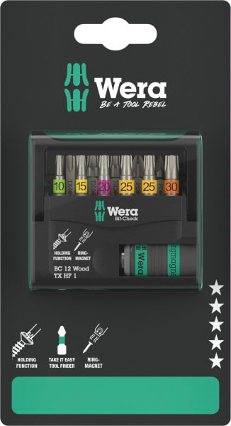 WERA - Bit-Check 12 Wood TX HF 1 SB