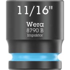 WERA - 8790 B Impaktor Steckschlüsseleinsatz mit 3/8''-Antrieb 11/16''x30mm 05005521001 SB