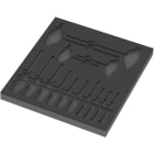 WERA - 9812 Schaumstoffeinlage TORX® HF Schraubendreher Set 1, ohne Werkzeug, 344 x 30 x 392 mm