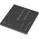 WERA - 9831 Schaumstoffeinlage 6003 Joker Set 1, ohne Werkzeug, 344 x 30 x 392 mm