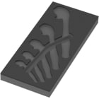 WERA - 9832 Schaumstoffeinlage 6004 Joker Set 1, ohne Werkzeug, 172 x 30 x 392 mm