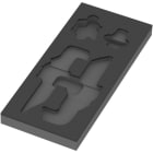 WERA - 9840 Schaumstoffeinlage Winkelschlüssel Set 1, ohne Werkzeug, 172 x 30 x 392 mm