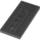 WERA - 9820 Schaumstoffeinlage 8000 A Zyklop Knarre 1/4'' Set 1, ohne Werkzeug, 172 x 30 x 392 mm
