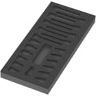 WERA - 9823 Schaumstoffeinlage Zyklop B 3/8'' Bitnuss Set 1, ohne Werkzeug, 172 x 30 x 392 mm