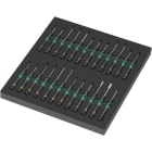 WERA - 9715 Schaumstoffeinlage Schraubendreher Kraftform Micro Set 1, 24-teilig 05150106001