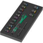 WERA - 9724 Schaumstoffeinlage 8010 B Zyklop Comfort Knarre Set 1, 3/8'', 16-teilig 05150114001