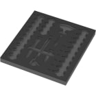 WERA - 9826 Schaumstoffeinlage 8007 B VDE Zyklop VDE Knarre Set 1, 3/8'', ohne Werkzeug, 344 x 30 x 392 mm 05137326001