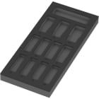 WERA - 9825 Schaumstoffeinlage Zyklop C, 1/2'', Impaktor Deep Steckschlüsseleinsatz Set 1, ohne Werkzeug, 172 x 30 x 392 mm 05137325001