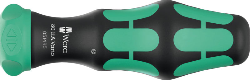 WERA - 80 RA Vario Handhalter mit Ratschenfunktion, 6 x 115 mm