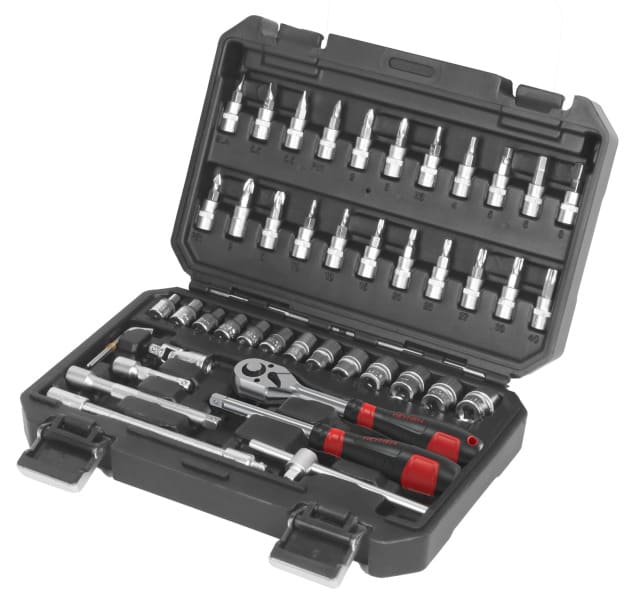 HEYCO - 1/4'' Steckschlüsselgarnitur, 46 tlg.